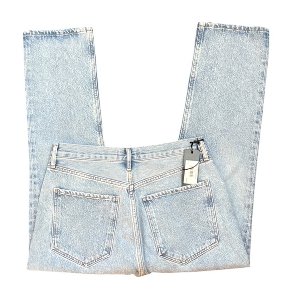 AGOLDE Riley High Rise Straight Leg Dimension Light Medium Blue Size 29 NEW NWT - Picture 5 of 14